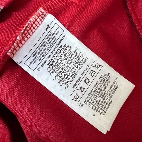 Adidas Men’s Trio 17 Full Zip Training Jacket White Mock‎ Neck BQ8196 Thumbhole - Picture 8 of 12